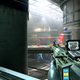 first person view of commando weapon in halo infinite on the recharge map